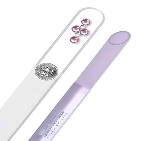 Набор маникюрный BOHEMIA Czech Glass Nail Files пилка для ногтей и палочка для кутикулы розовый