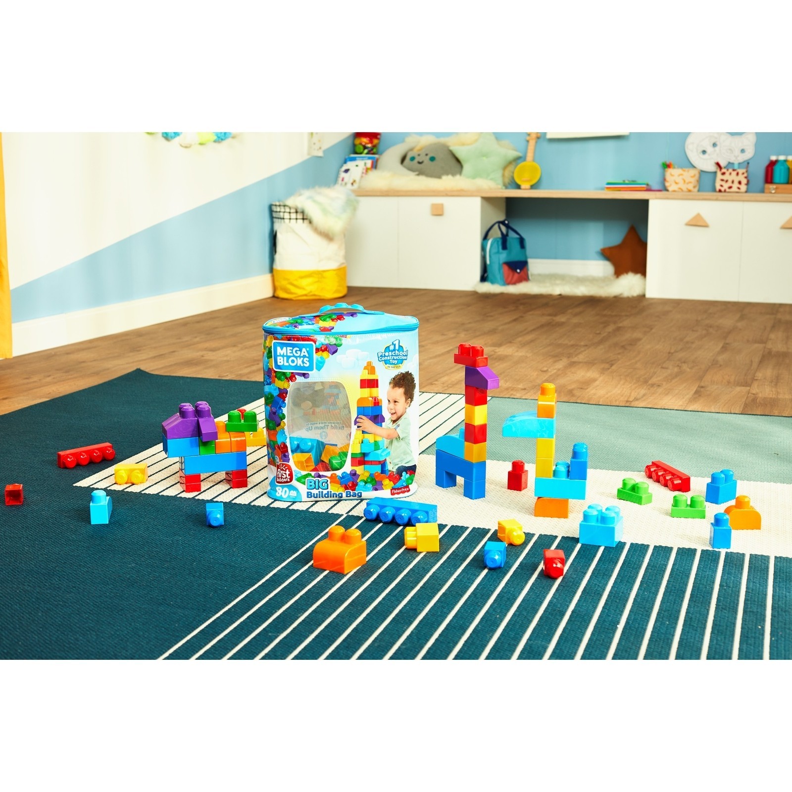 Конструктор Mega Bloks First Builders 80деталей DCH63 - фото 18