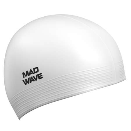 Шапочка для плавания латексная Mad Wave Solid Soft M0565 02 0 02W белая