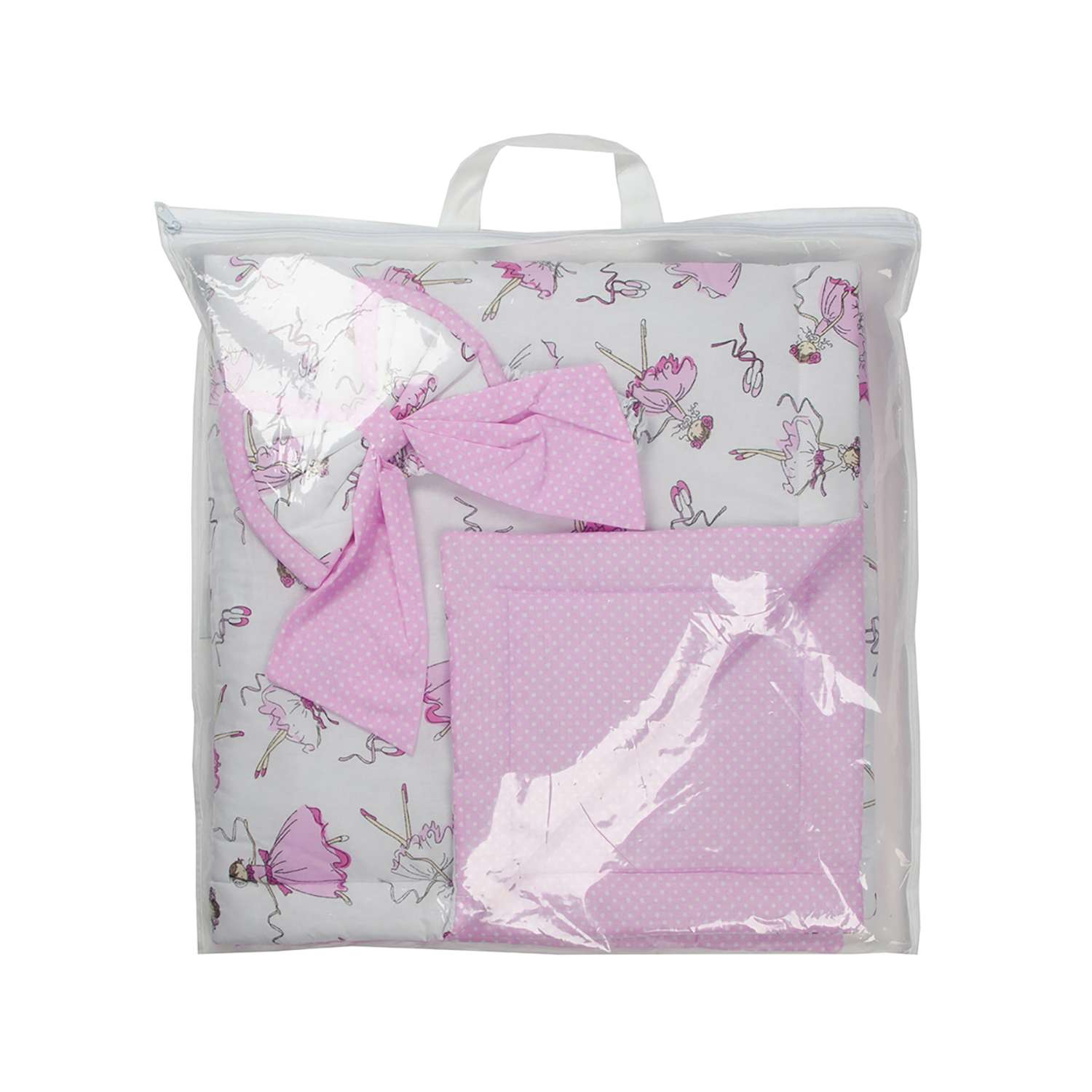 Конверт-одеяло Чудо-чадо для новорожденного на выписку Нелето балерины/розовый - фото 6