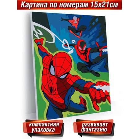 Живопись по номерам Hobby Paint на картоне 15х21 см Герои