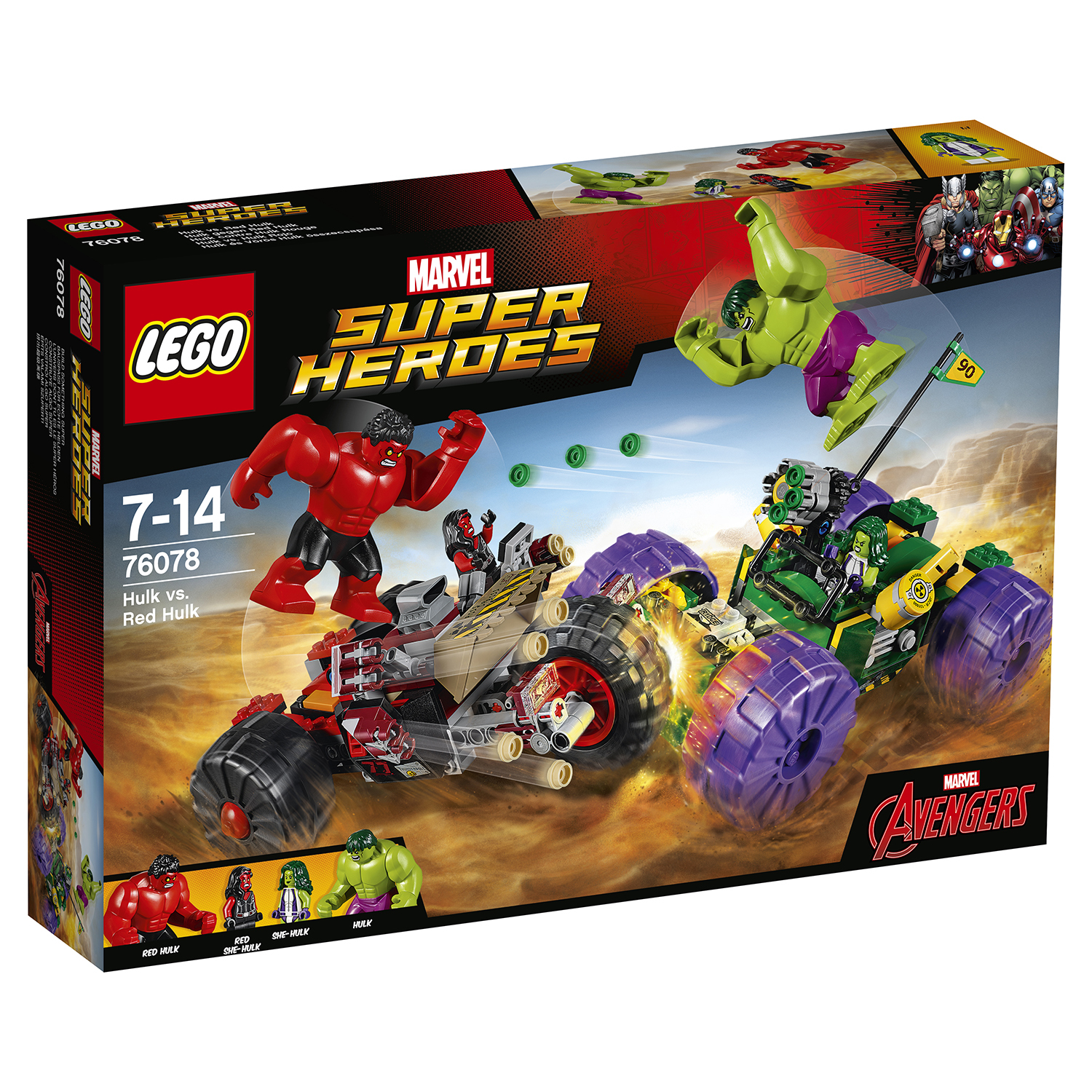 Конструктор LEGO Super Heroes Халк против Красного Халка (76078) купить по  цене 4999 ₽ в интернет-магазине Детский мир