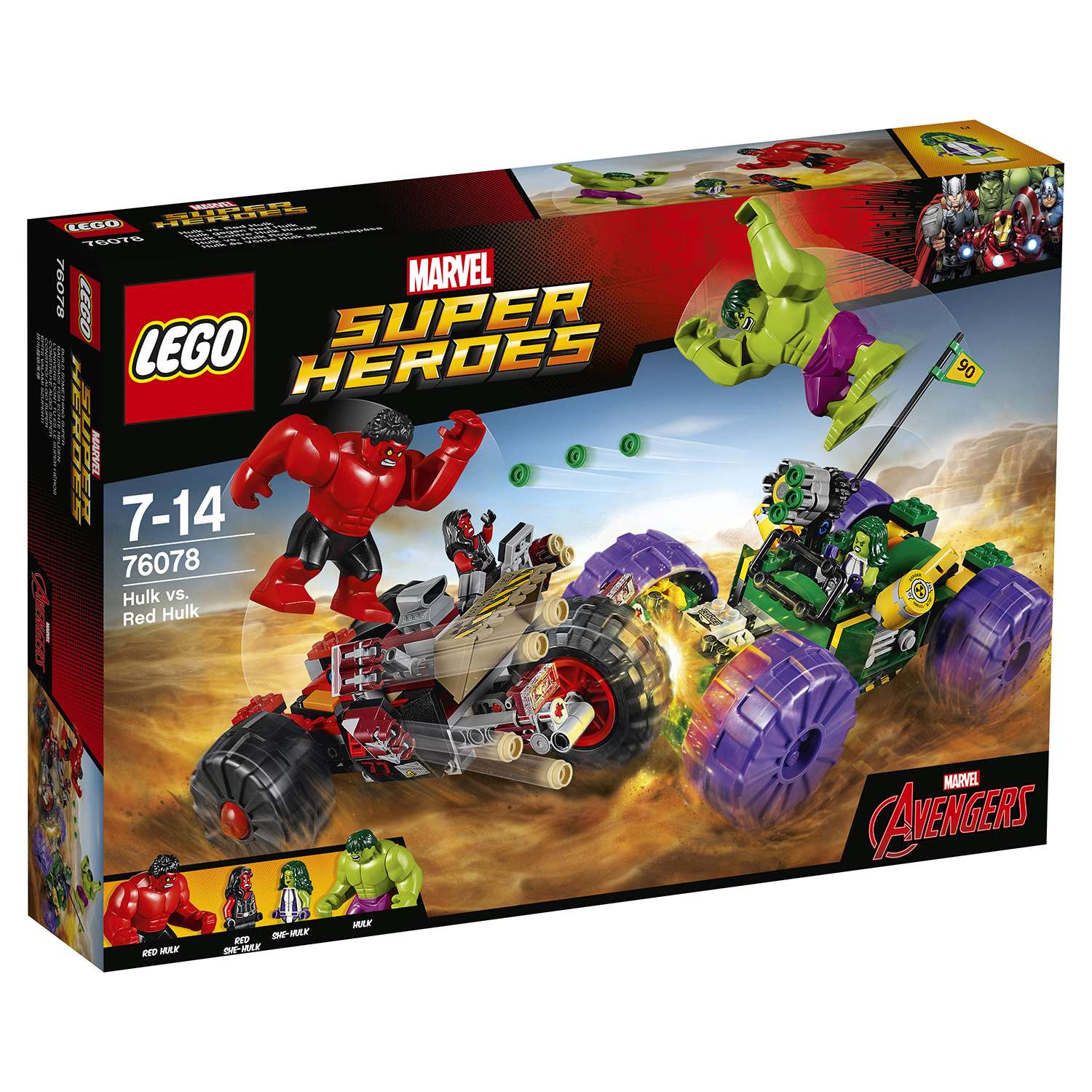 Конструктор LEGO Super Heroes Халк против Красного Халка (76078) - фото 2