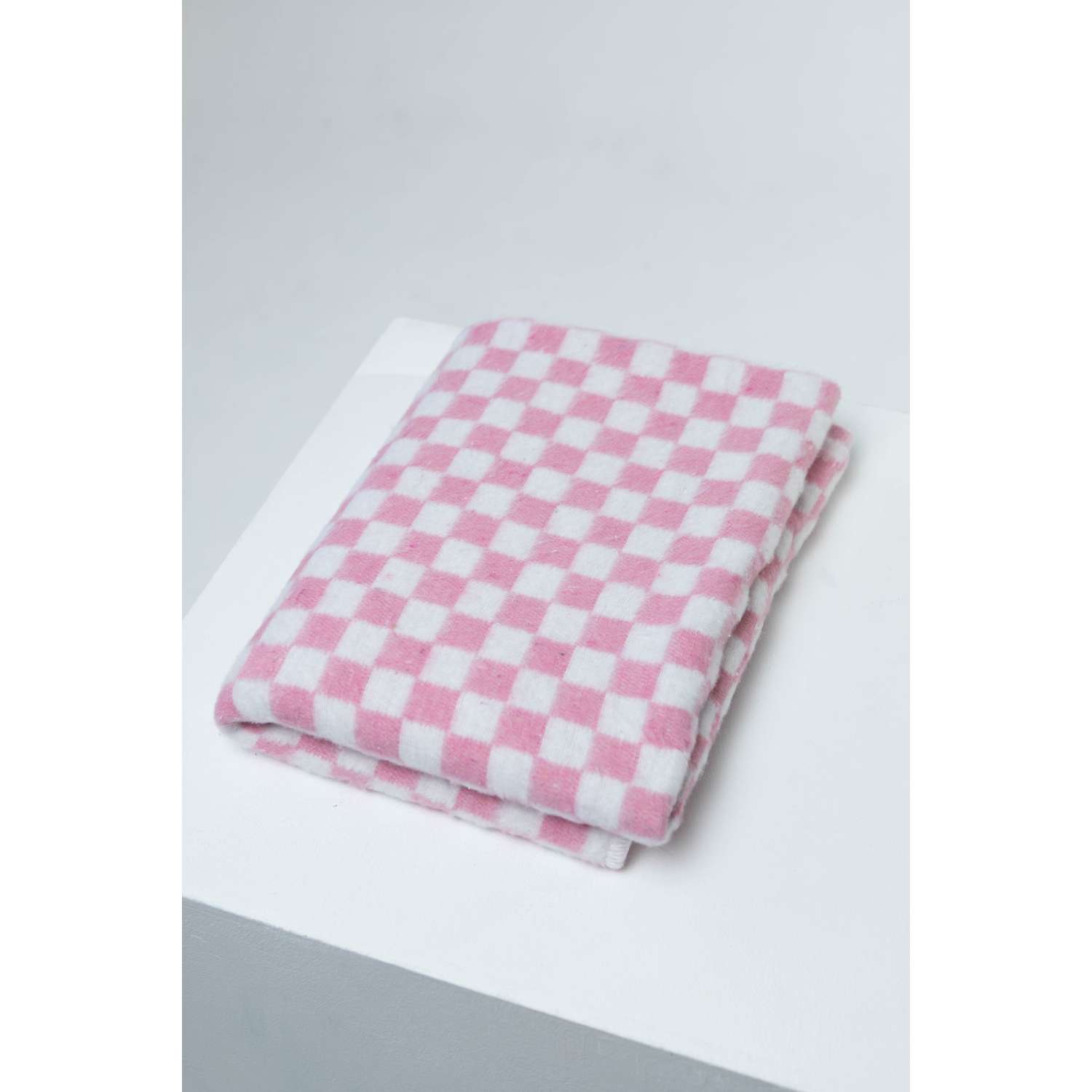 Одеяло байковое Суконная фабрика г. Шуя 140х205 рисунок клетка розовый - фото 7
