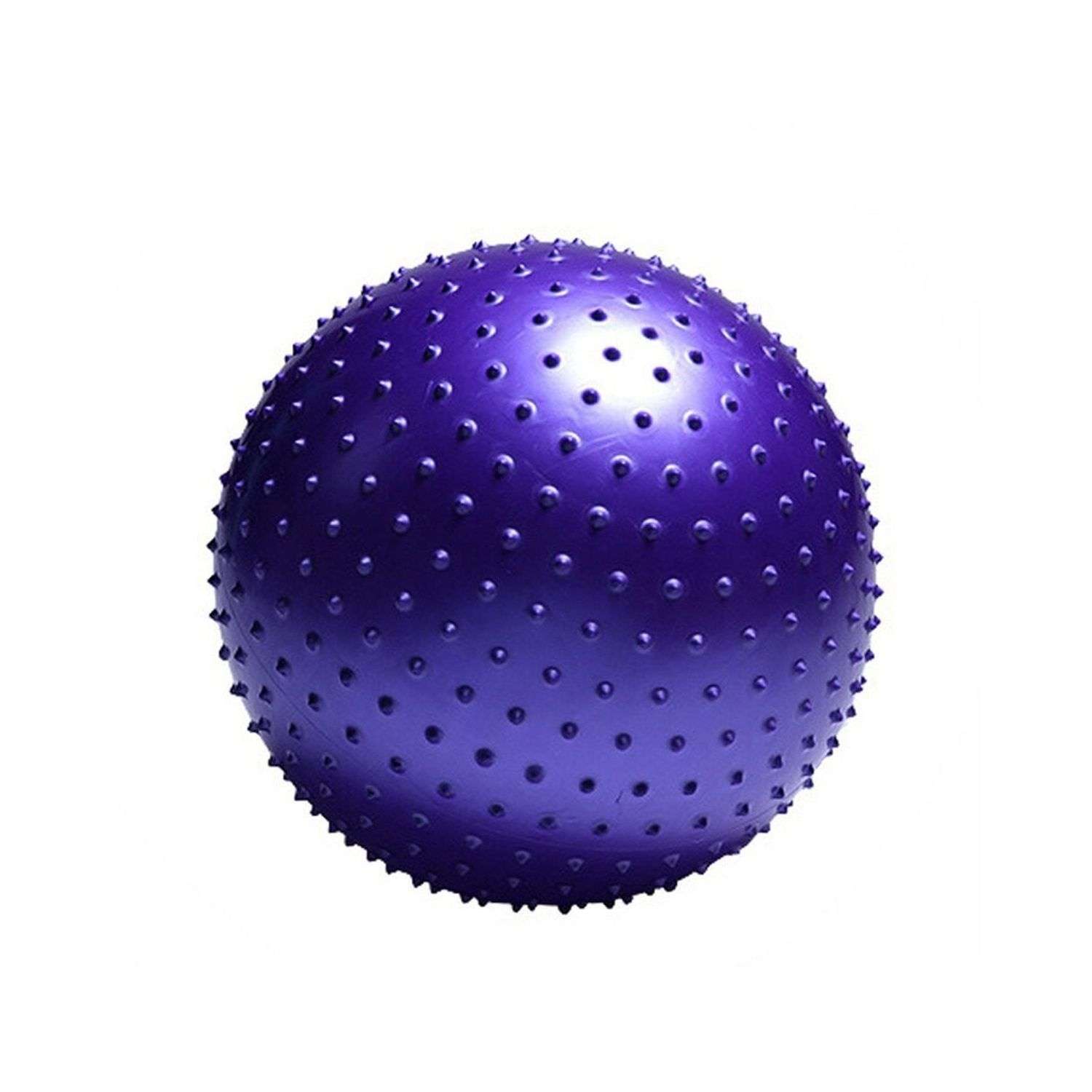 Фитбол Uniglodis Массажный с антивзрывным эффектом Фиолетовый - фото 1