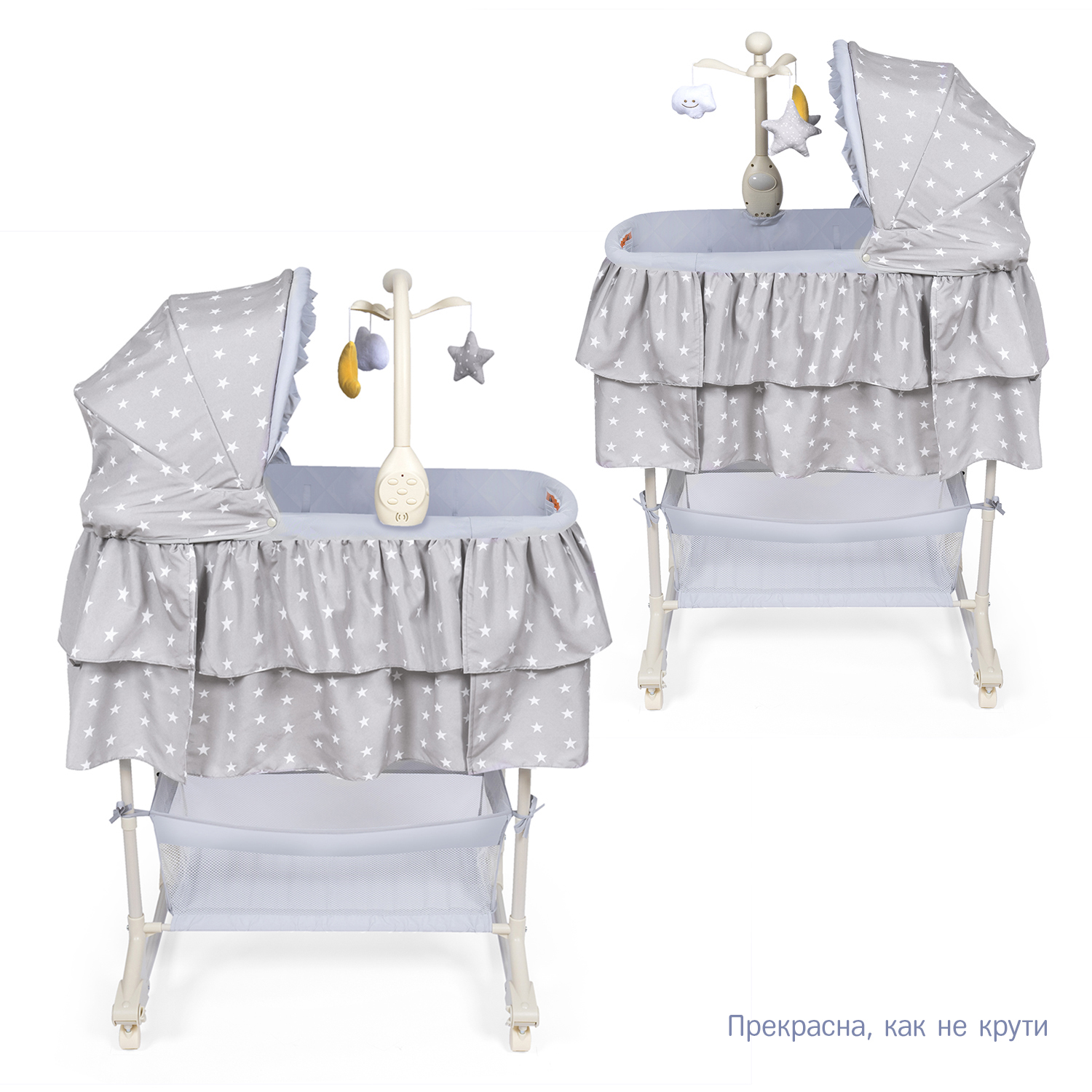 Колыбель SIMPLICITY 4030 Classic Gray Stars - фото 3