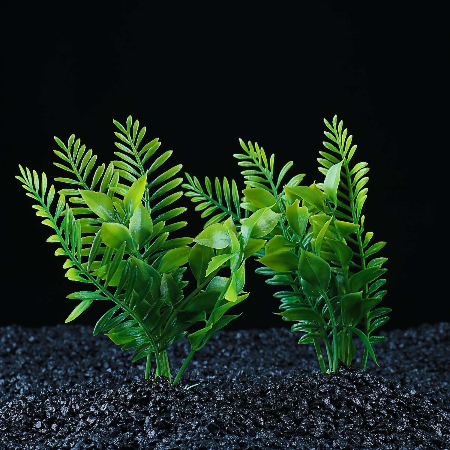 Набор растений искусственных Пижон для аквариума 2 шт 15.5 см - фото 2