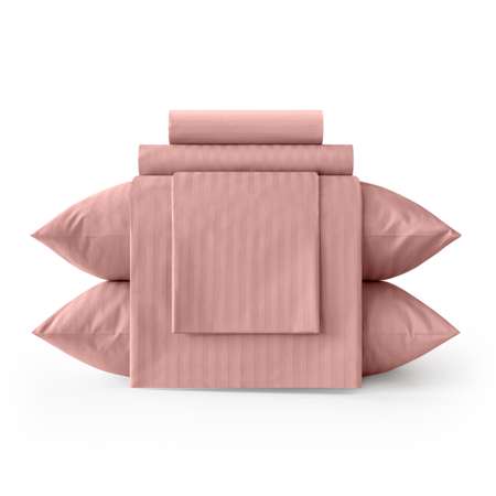 Комплект постельного белья Verossa 1.5СП Rouge страйп-сатин наволочки 70х70см 100% хлопок