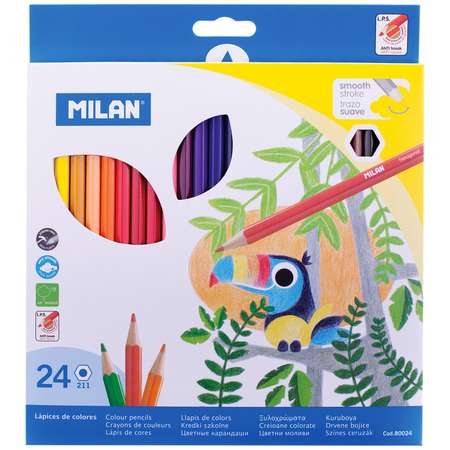 Цветные карандаши MILAN 211 24 цвета