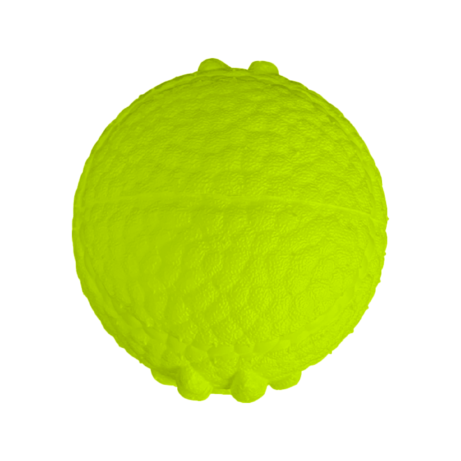 Игрушка для собак Mr.Kranch Мяч с лапкой 8см неоновая Желтая - фото 8