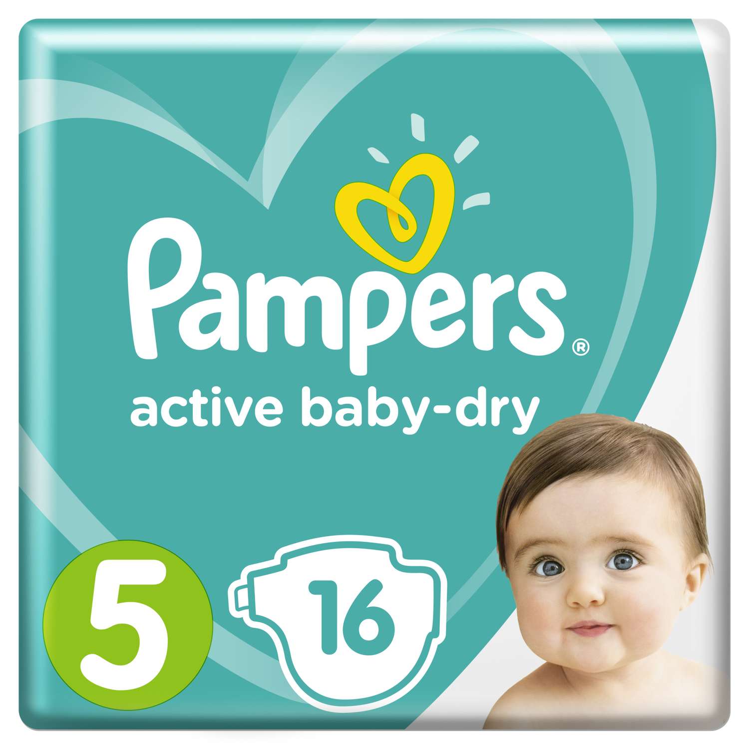 Подгузники Pampers Active Baby-Dry 5 11-16кг 16шт - фото 1