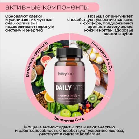 БАД Iverylab Витаминно-минеральный комплекс на каждый день Daily Vits