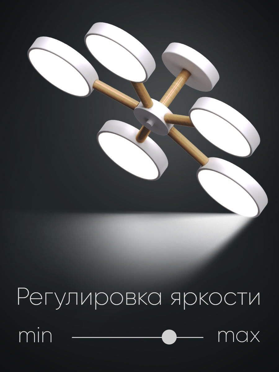 Светодиодный светильник Wedo Light потолочный 90W белый LED - фото 2