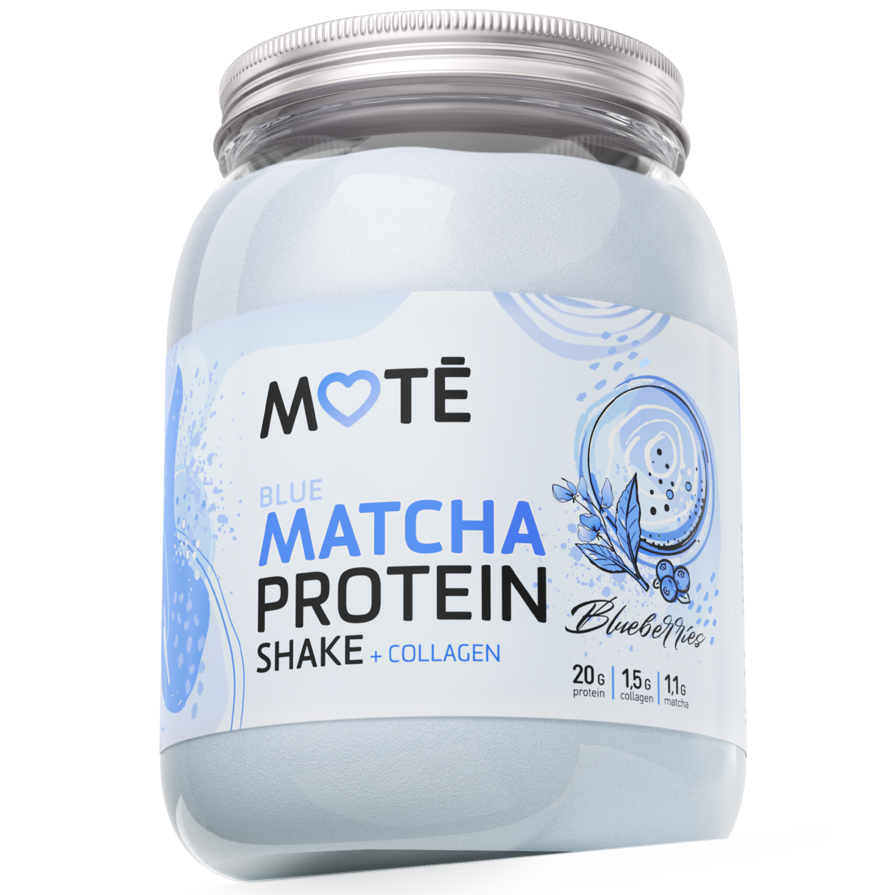 Протеин Mote / Мотэ Комплексный протеин с голубой матчей и голубикой - фото 1