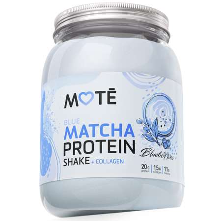 Протеин Mote / Мотэ Комплексный протеин с голубой матчей и голубикой