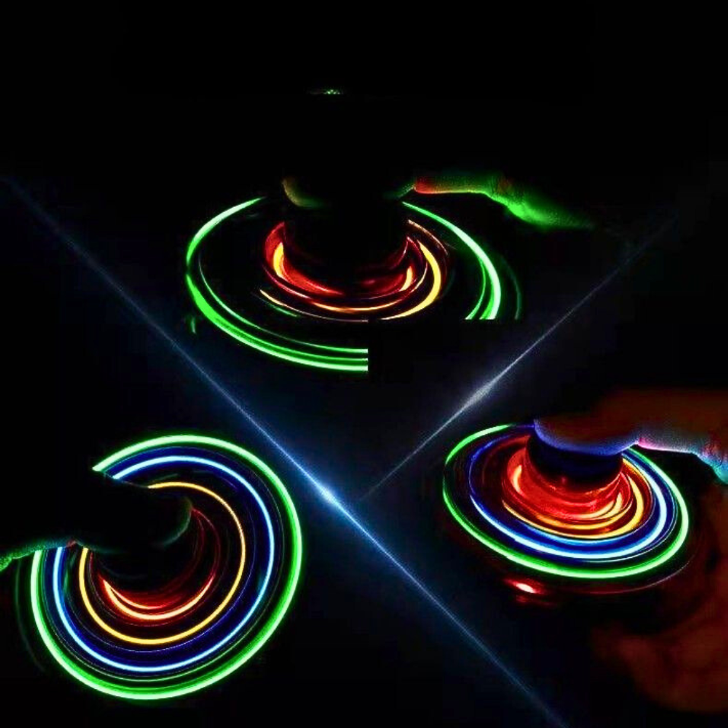 Летающий спиннер MagicStyle квадрокоптер детский светящиеся игрушки антистресс - фото 5