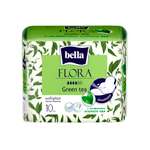 Гигиенические прокладки BELLA Flora Green tea с экстрактом зеленого чая 10 шт
