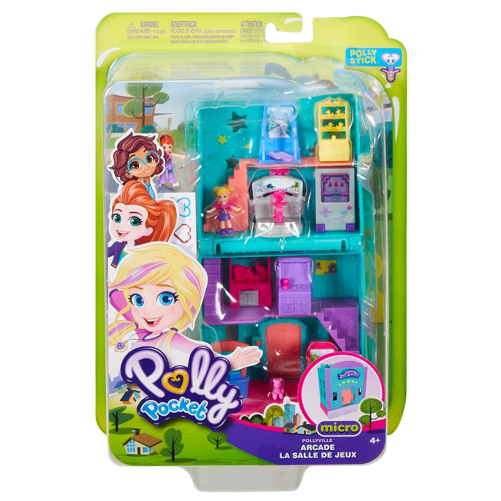 Набор игровой POLLY POCKET Полливиль станция Игровая комната GFP41 GGC29 - фото 2