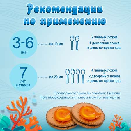 Морские витамины для детей Доктор Море гель со вкусом апельсина 125 мл