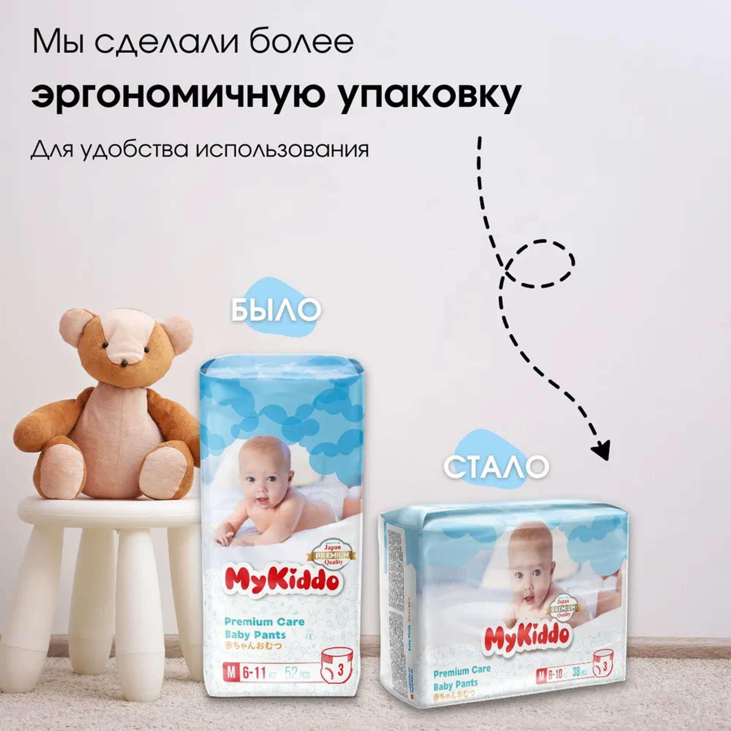 Подгузники MyKiddo Premium для новорожденных 0-6 кг размер S 2 уп по 24 шт - фото 10