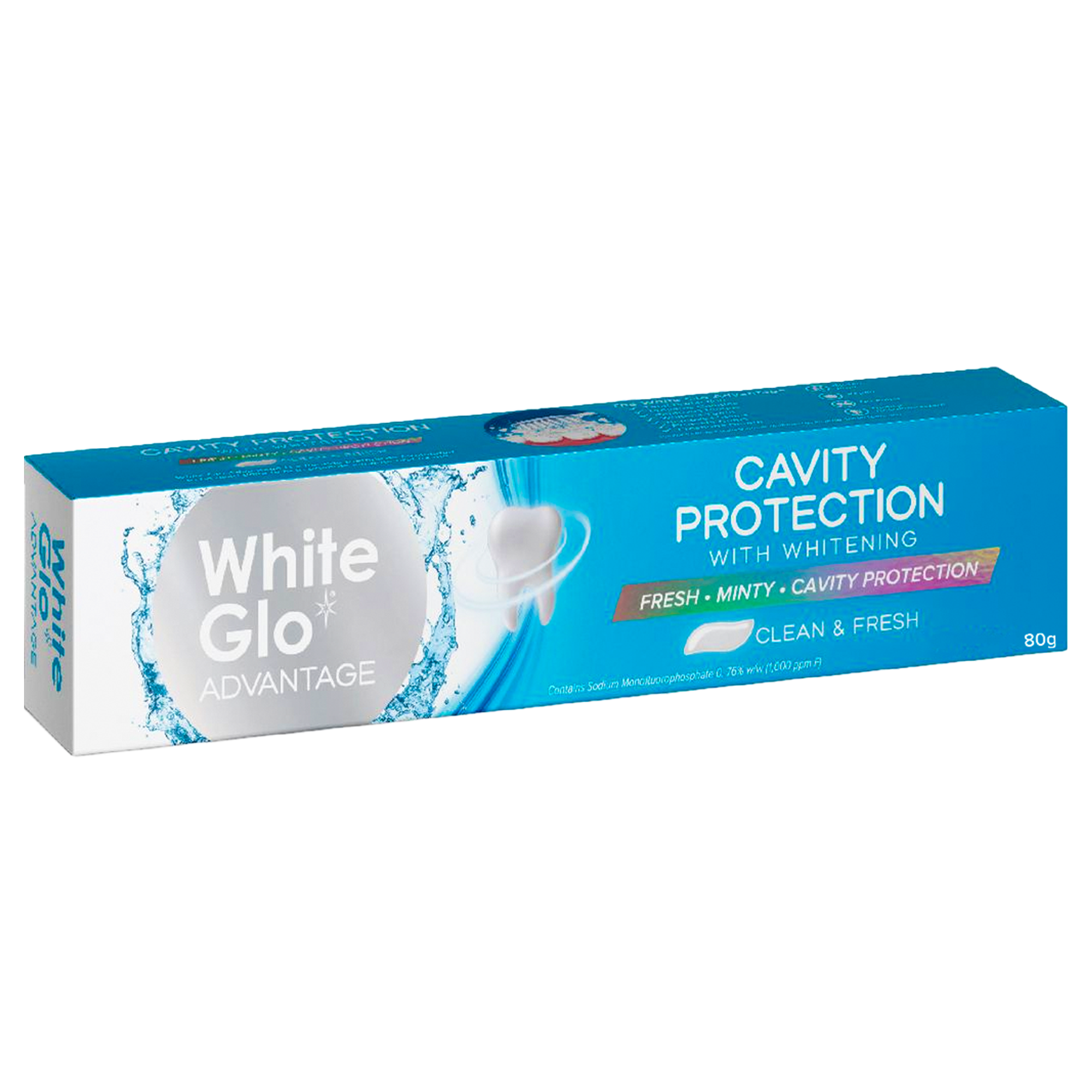 Зубная паста WHITE GLO отбеливающая Защита от кариеса 80гр - фото 6