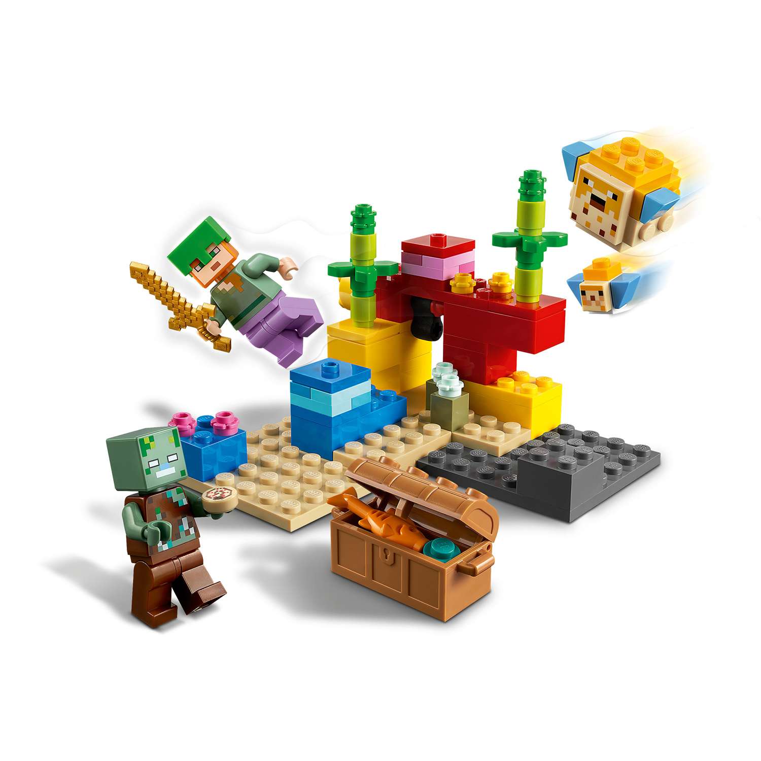 Конструктор LEGO Minecraft Коралловый риф 21164 - фото 8