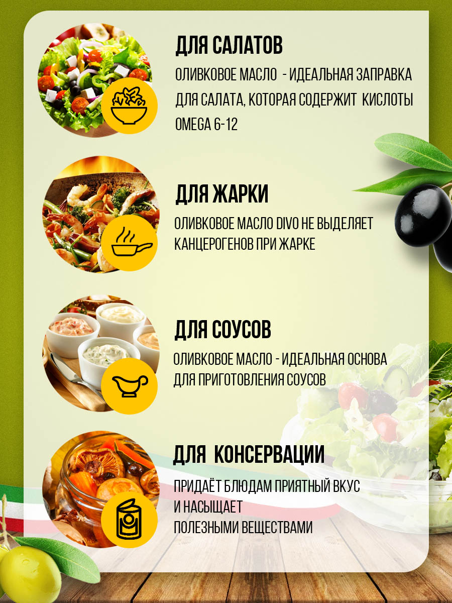 Масло оливковое DIVO Extra Virgin с ароматом красного перца 0.25 л - фото 2