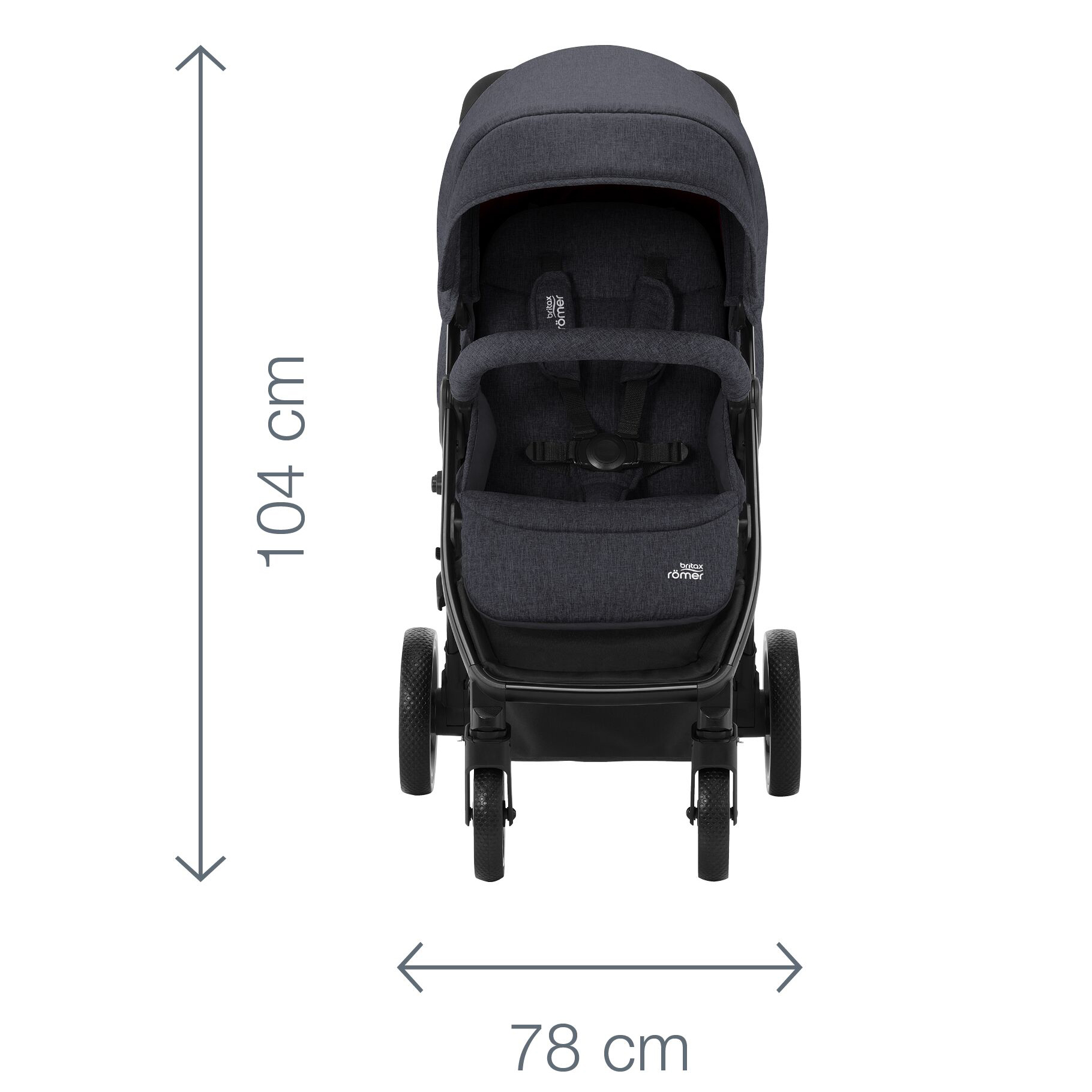 Коляска Britax Roemer B-Agile M Navy Inc - фото 10