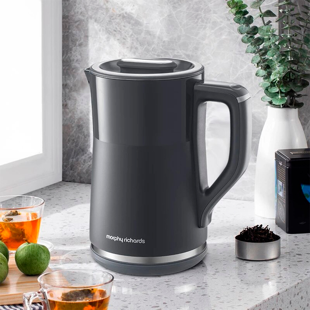 Электрический чайник Morphy Richards с выбором температуры harmony mr6070g серый - фото 3