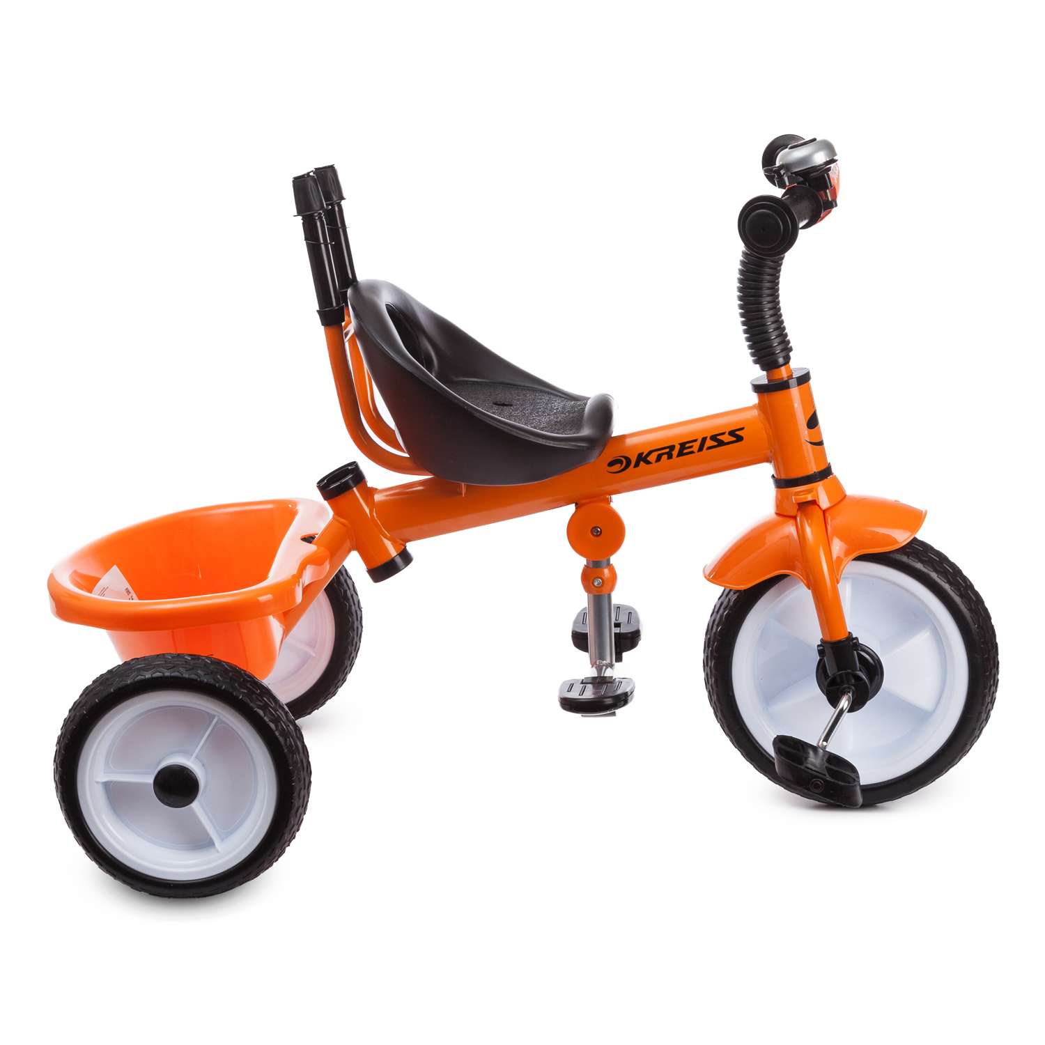 Велосипед трехколесный Kreiss с тентом Оранжевый - фото 9