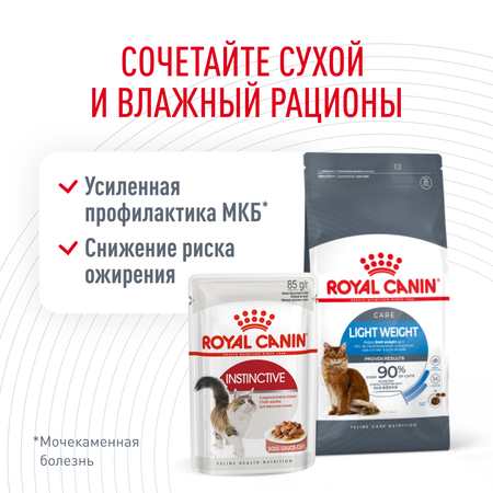 Корм для кошек ROYAL CANIN Light Weight Care для взрослых кошек в целях профилактики избыточного веса 1.5кг