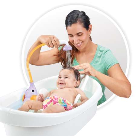 Детский душ для купания Yookidoo Слоненок фиолетовый