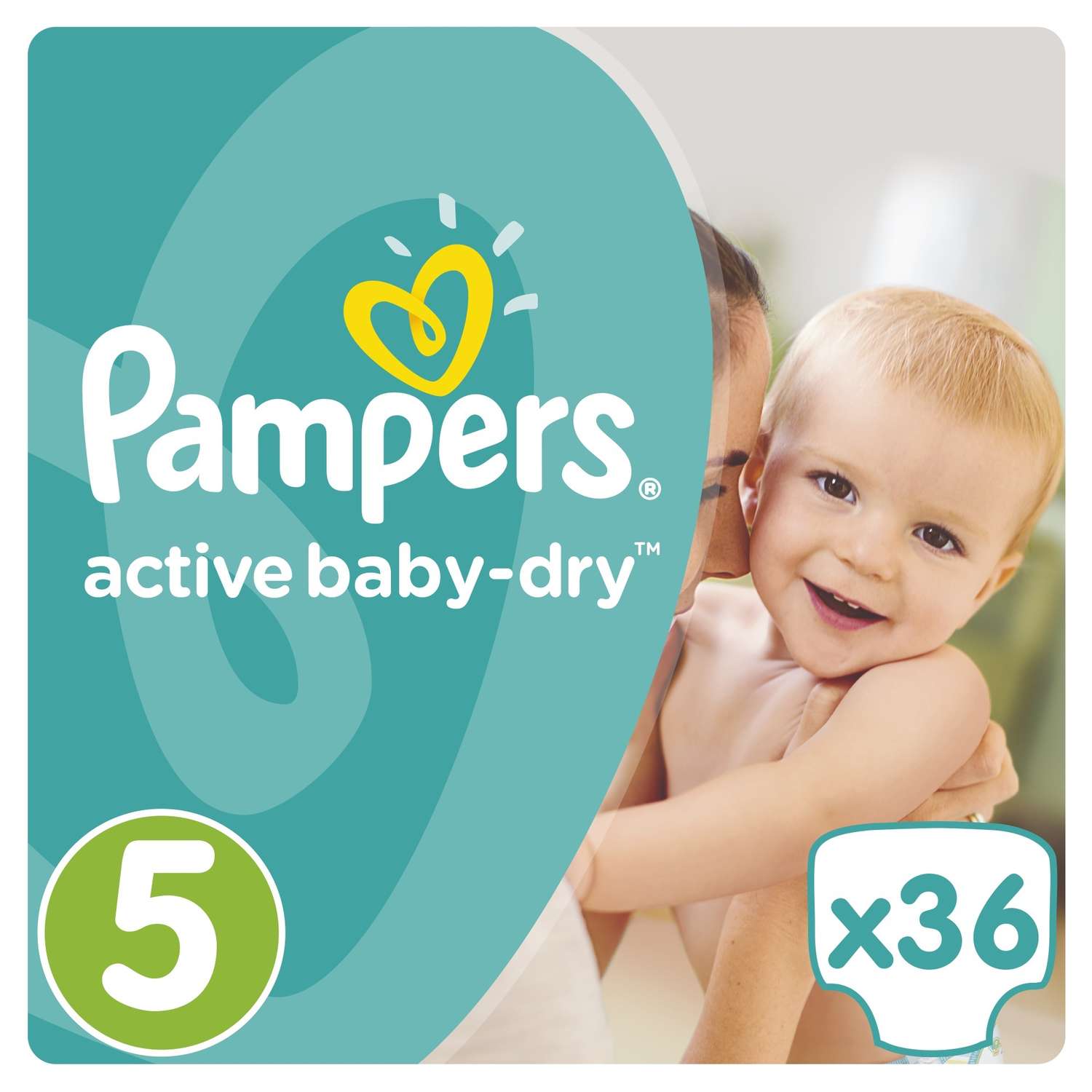 Подгузники Pampers Active Baby-Dry 11-18 кг, 5 размер, 36 шт. - фото 1