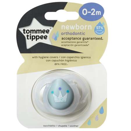 Пустышка Tommee tippee c 0 до 2месяцев Голубая 43342465