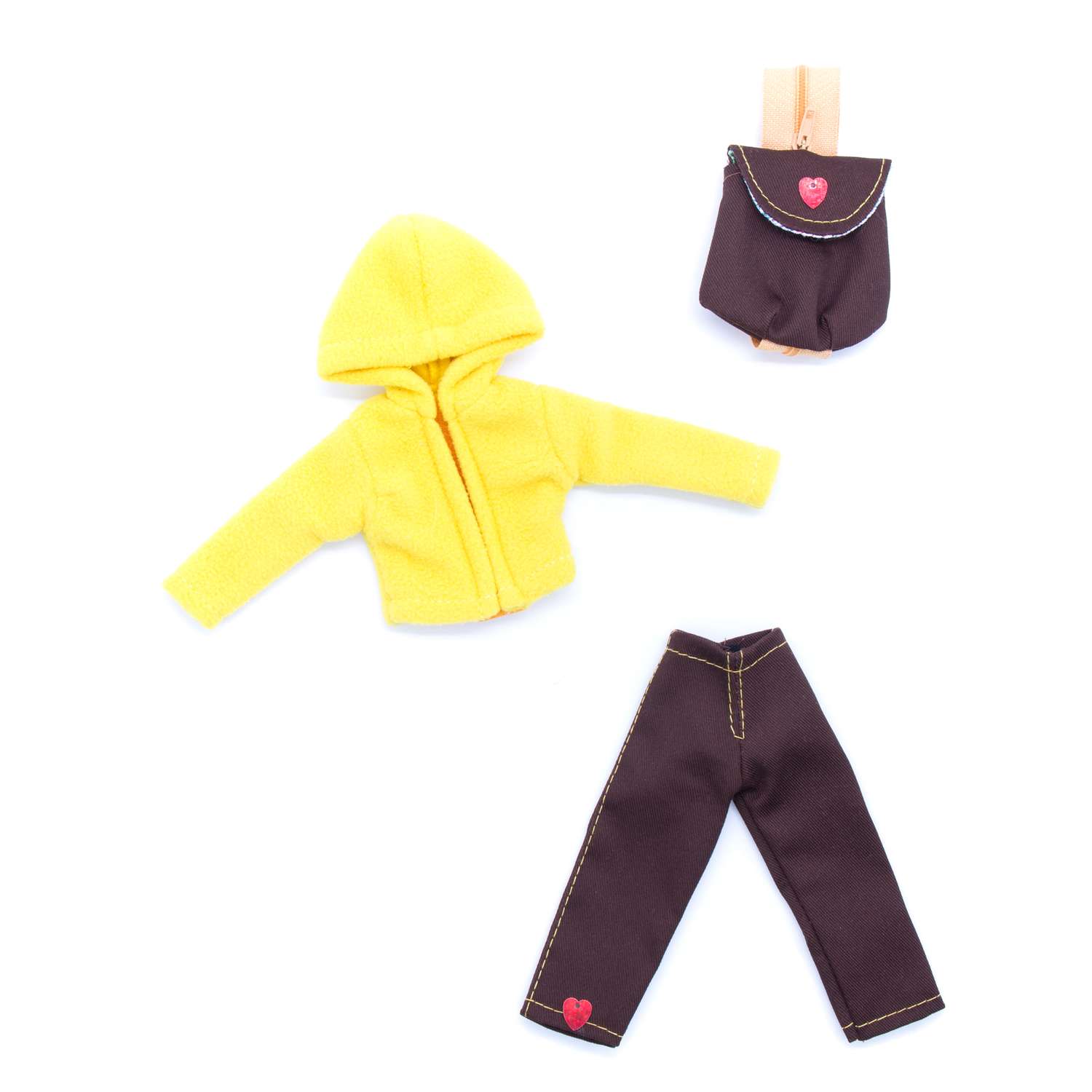 Набор одежды Модница для куклы 29 см 9999 желтый 9999желтый&amp;коричневый - фото 6