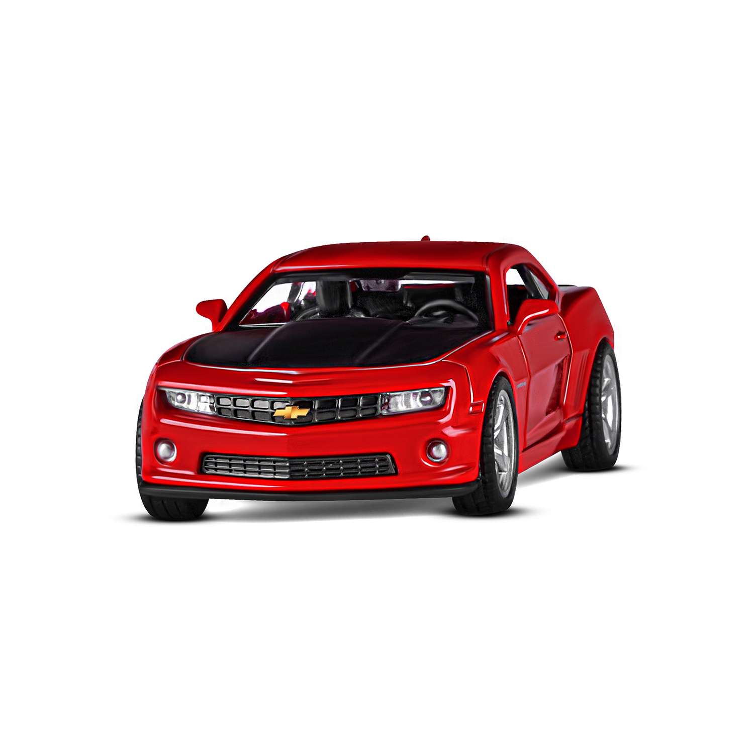 Машинка металлическая АВТОпанорама игрушка детская 1:43 Chevrolet Camaro SS красный инерционная JB1251557 - фото 9