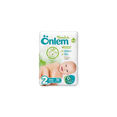 Детские подгузники Onlem Ботаника мини 3-6kg mini 10 штук