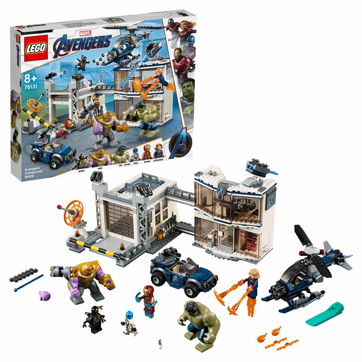 Конструктор LEGO Marvel Super Heroes Битва на базе Мстителей 76131 купить  по цене 5399 ₽ в интернет-магазине Детский мир