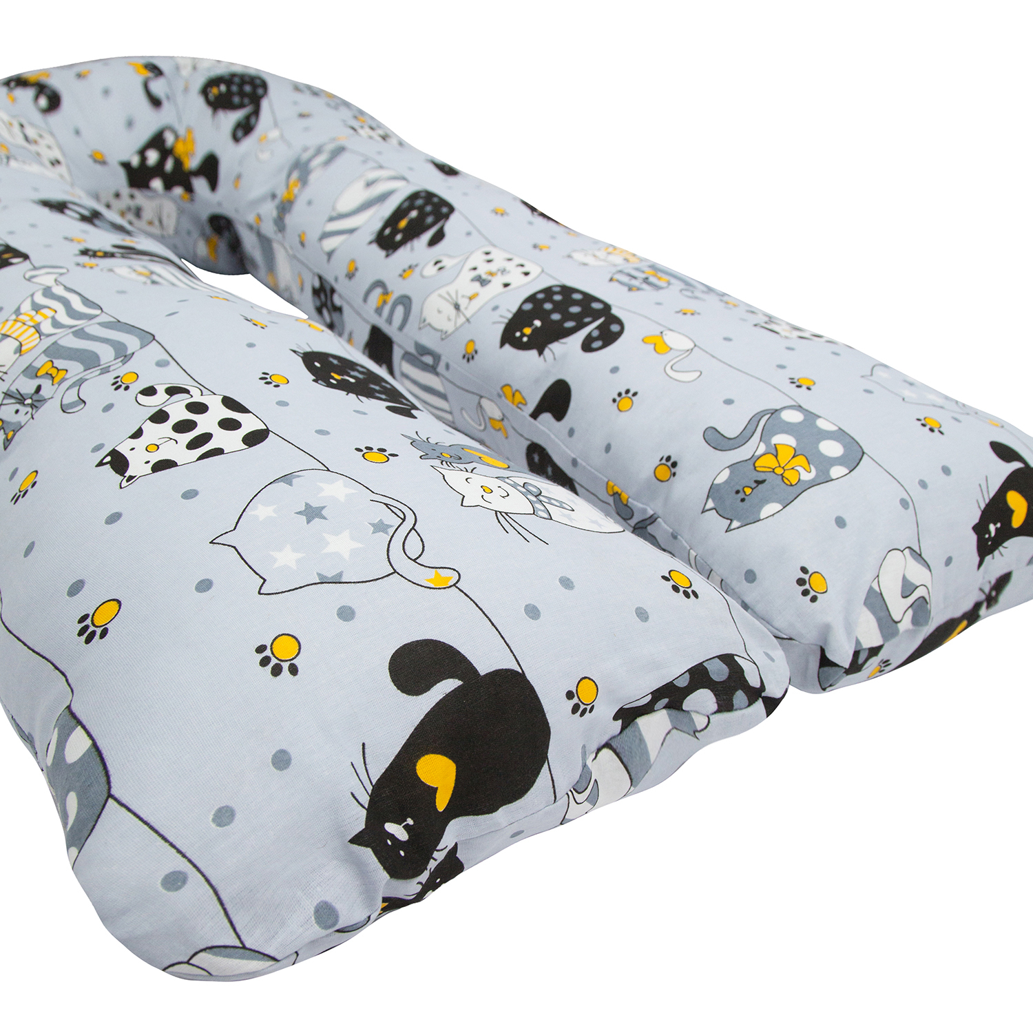 Подушка для беременных Amarobaby Золотой котик U-образная AMARO-40U-ZoK - фото 4