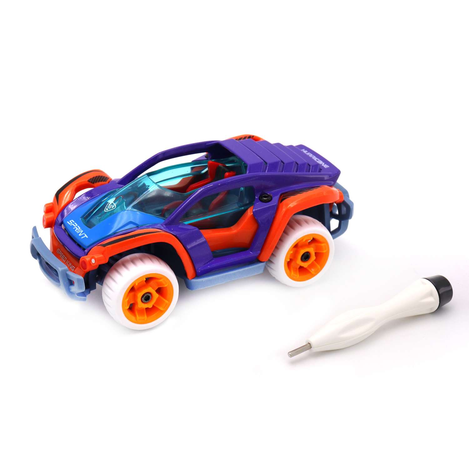 Машинка DIY Funky Toys Фиолетовая YS0281466 - фото 1