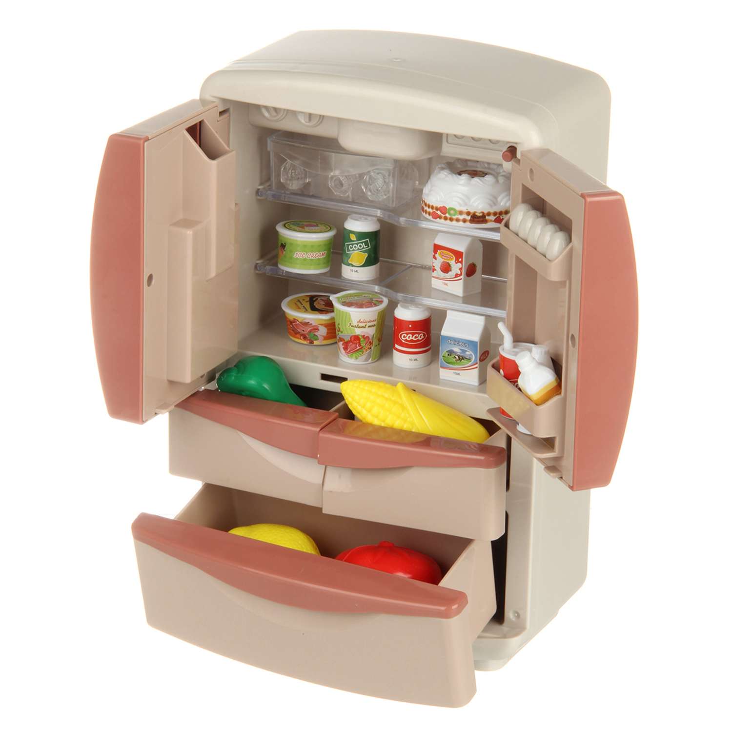 Холодильник Lisa Doll с продуктами на батарейках - фото 4