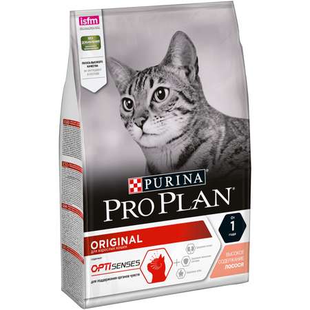 Корм сухой для кошек PRO PLAN 3кг с лососем