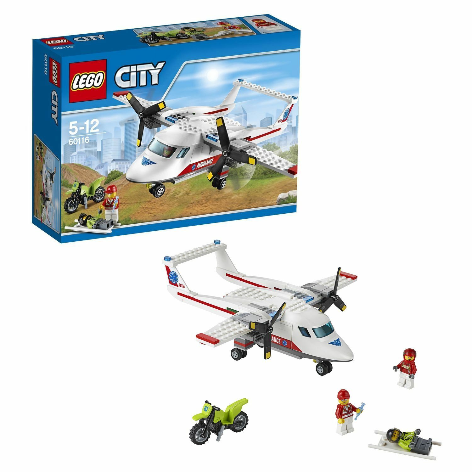 Конструктор LEGO City Great Vehicles Самолет скорой помощи (60116) купить  по цене 1299 ₽ в интернет-магазине Детский мир