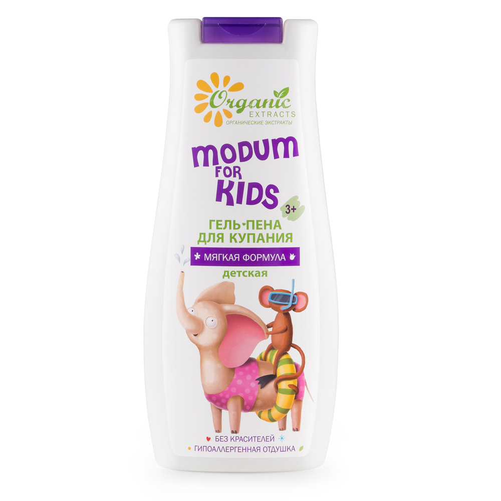 Гель-пена для купания MODUM for kids мягкая формула детская 250 г - фото 1