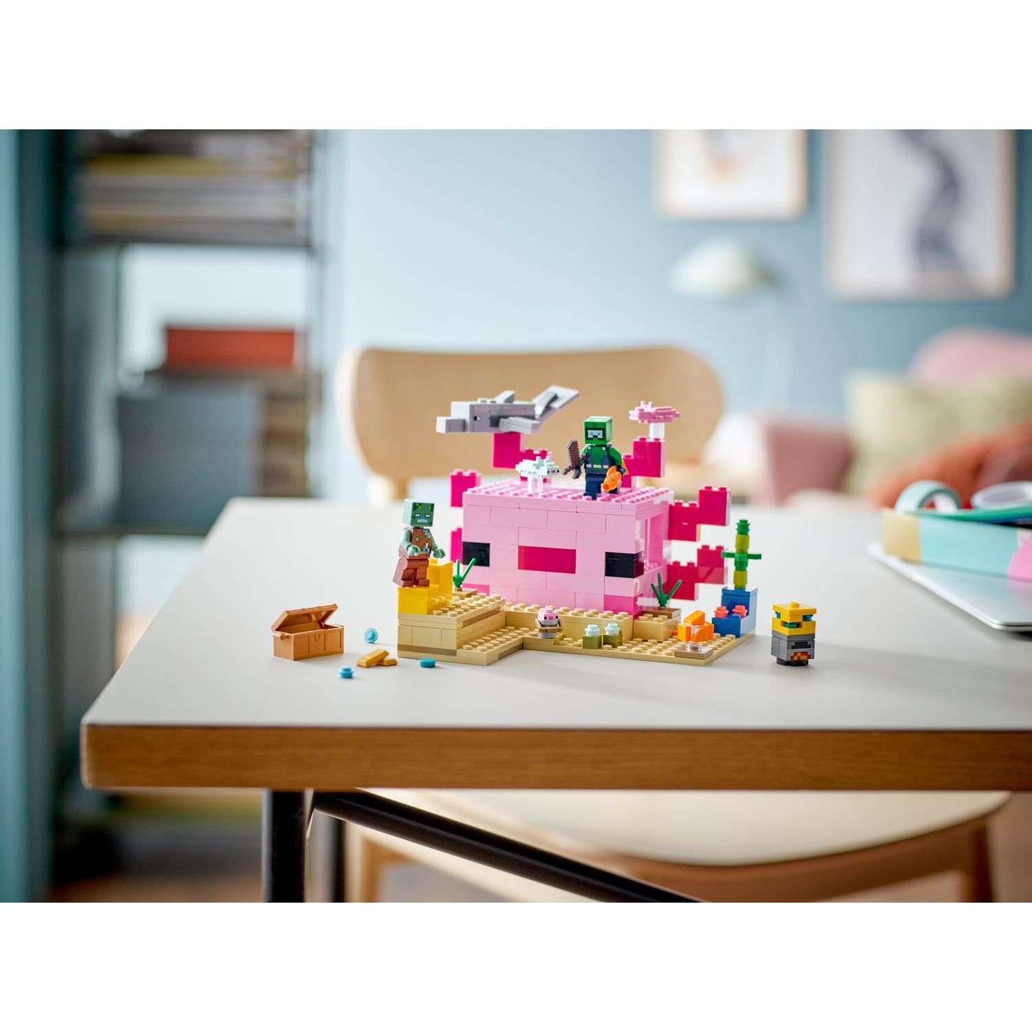 Конструктор LEGO Minecraft The Axolotl House 21247 - фото 10
