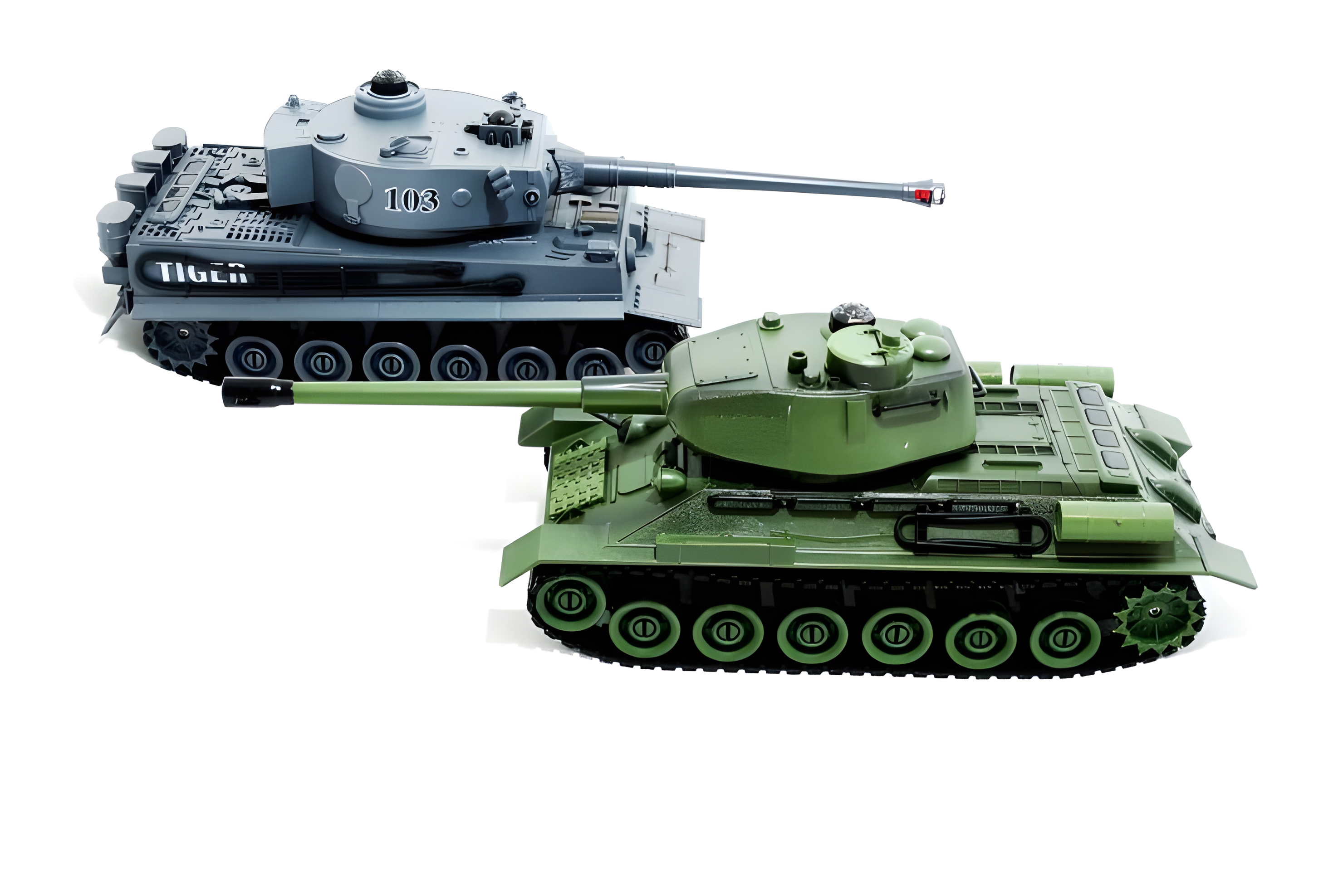 Радиоуправляемый танковый бой ZEGAN 2 танка 2.4G 1:28 - фото 4