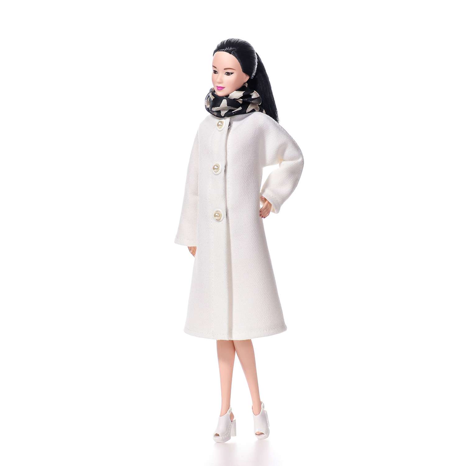 Одежда для кукол типа Барби VIANA пальто и шарфик 11.416.8 - фото 2
