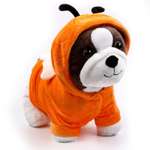 Мягкая игрушка Sima-Land «Собака» в кофте 30 см цвет оранжевый