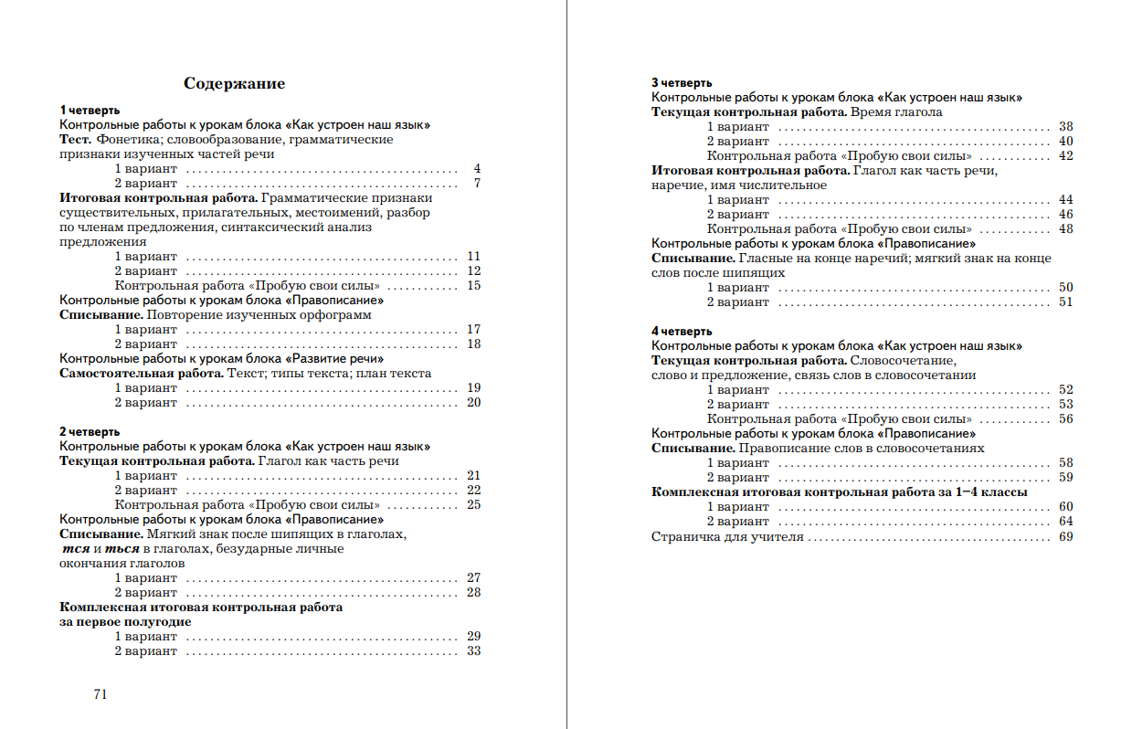 Пособие Просвещение Русский язык 4 класс Тетрадь для контрольных работ - фото 5