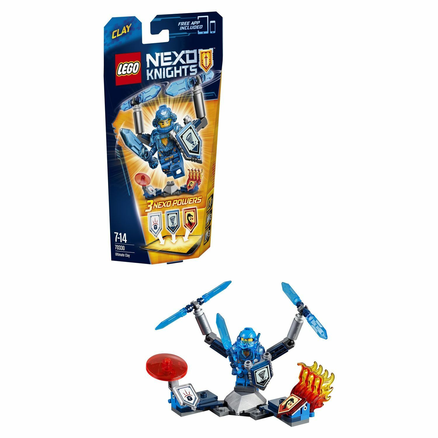 Конструктор LEGO Nexo Knights Клэй – Абсолютная сила (70330) - фото 1